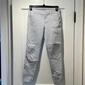 Blue & white stripped dress pants